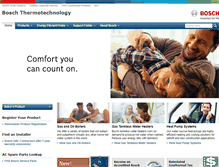 Tablet Screenshot of bosch-climate.us